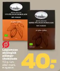 Netto Løgismose økologisk pålægschokolade tilbud