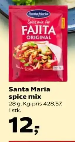 Kvickly Santa Maria spice mix tilbud