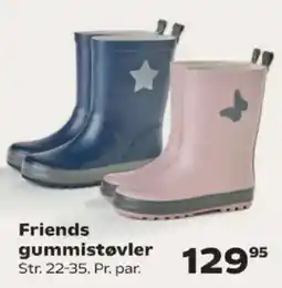 Kvickly Friends gummistøvler tilbud