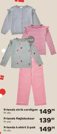 Kvickly Friends strik cardigan tilbud