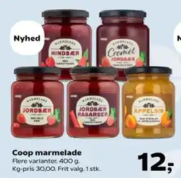 SuperBrugsen Coop marmelade tilbud