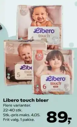 Kvickly Libero touch bleer tilbud