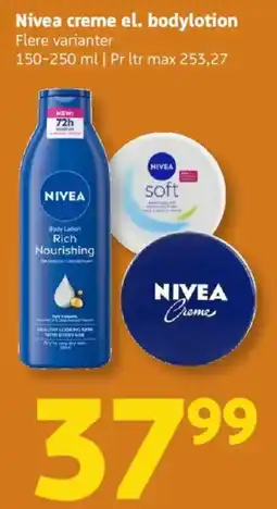 Løvbjerg Nivea creme el. bodylotion tilbud