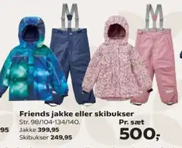 Kvickly Friends jakke eller skibukser tilbud