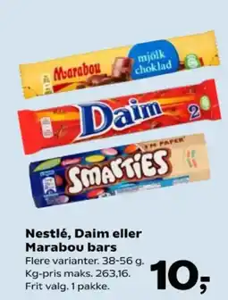 SuperBrugsen Nestlé Daim Marabou bars tilbud