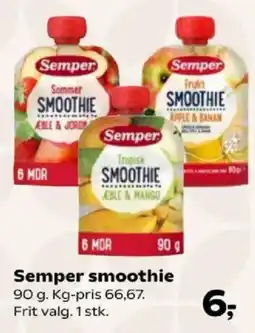 Kvickly Semper smoothie tilbud