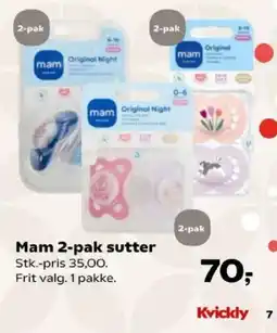 Kvickly Mam 2-pak sutter tilbud