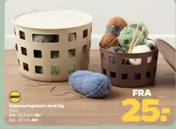 Netto Opbevaringskurv med låg tilbud