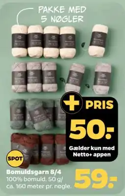 Netto Bomuldsgarn 8/4 tilbud