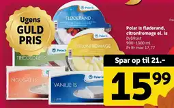 Løvbjerg Polar Is fløderand citronfromage el. is tilbud