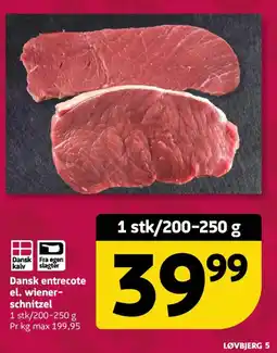 Løvbjerg entrecote wiener-schnitzel tilbud