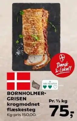 Kvickly Bornholmer-grisen krogmodnet flæskesteg tilbud