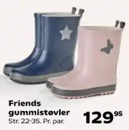 Kvickly Friends gummistøvler tilbud
