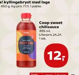 SuperBrugsen Coop sweet chilisauce tilbud