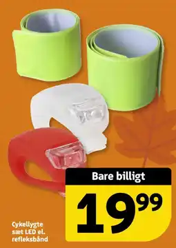 Løvbjerg Cykellygte sæt LED el. refleksbånd tilbud