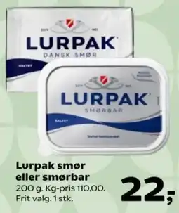 SuperBrugsen Lurpak smør eller smørbar tilbud