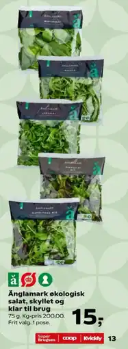 SuperBrugsen Ånglamark økologisk salat tilbud