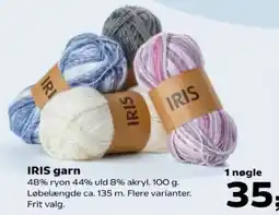 Kvickly Iris garn tilbud
