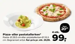 Kvickly Pizza- eller pastatallerken tilbud