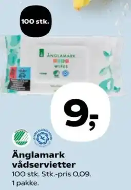 SuperBrugsen Änglamark vådservietter tilbud