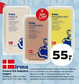 SuperBrugsen Irma Is Fra Aabybro Mejeri tilbud