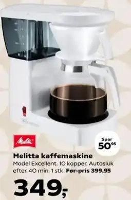 Kvickly Melitta kaffemaskine tilbud