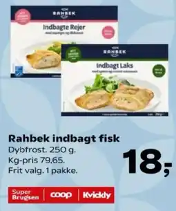 SuperBrugsen Rahbek indbagt fisk tilbud
