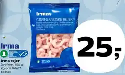 SuperBrugsen Irma grønlandske rejer tilbud