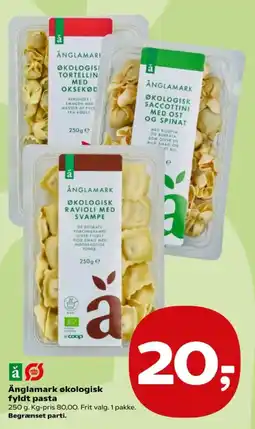 SuperBrugsen Änglamark økologisk fyldt pasta tilbud