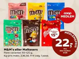 SuperBrugsen M&M's eller Maltesers tilbud