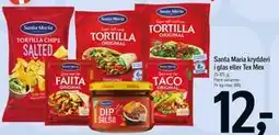 Føtex Santa Maria krydderi i glas eller Tex Mex tilbud