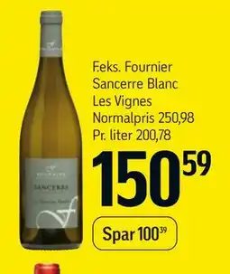 Føtex Fournier Sancerre Blanc Les Vignes tilbud