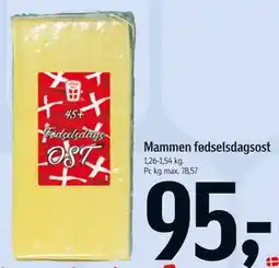 Føtex Mammen fødselsdagsost tilbud