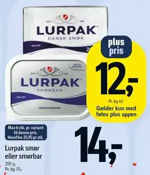 Lurpak smør eller smørbar