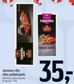 Føtex Jensens ribs eller pulled pork tilbud