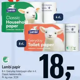 Føtex Lambi papir tilbud