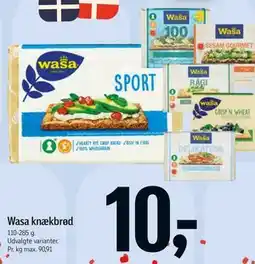Føtex Wasa knækbrød tilbud