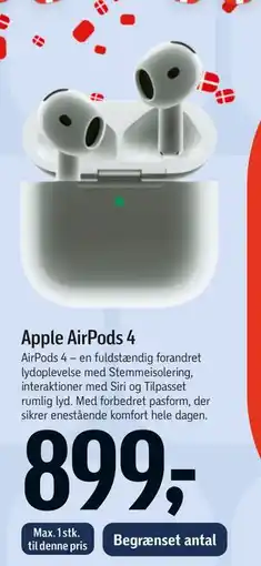 Føtex Apple AirPods 4 tilbud