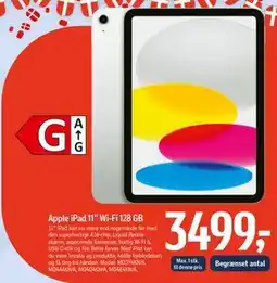 Føtex Apple iPad 11” Wi-Fi 128 GB tilbud