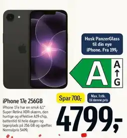 Føtex iPhone 17e 256GB tilbud