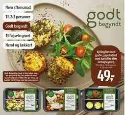 Føtex Kyllingfilet med gratin, paprikafilet med kartofler eller lørdagskylling tilbud