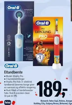 Føtex Oral-B Eltandbørste tilbud