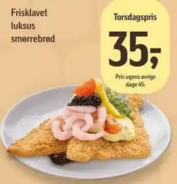 Føtex Frisklavet luksus smørrebrød tilbud
