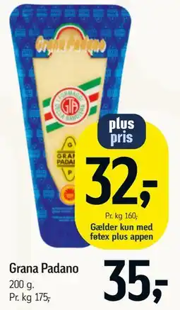 Føtex Grana Padano tilbud