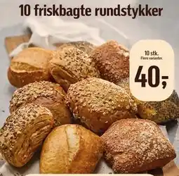 Føtex 10 friskbagte rundstykker tilbud