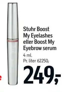 Føtex Stuhr Boost My Eyelashes eller Boost My Eyebrow serum tilbud