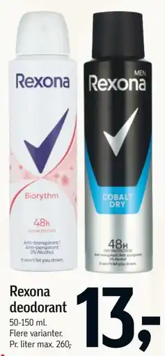 Føtex Rexona deodorant tilbud