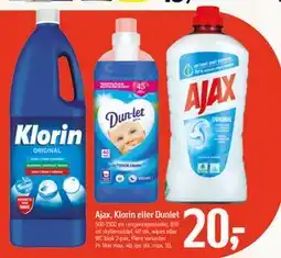 Føtex Ajax, Klorin eller Dunlet tilbud