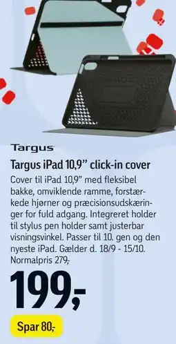 Føtex Targus iPad 10,9” click-in cover tilbud
