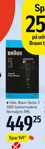 Føtex F.eks. Braun Series 3 300S barbermaskine tilbud